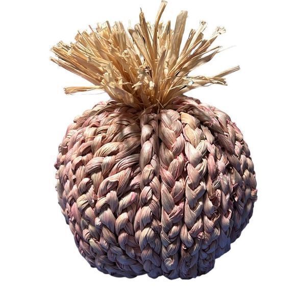 Opalhouse Decorative Woven Rattan Pumpkin Decor 7'' - Picture 2 of 3